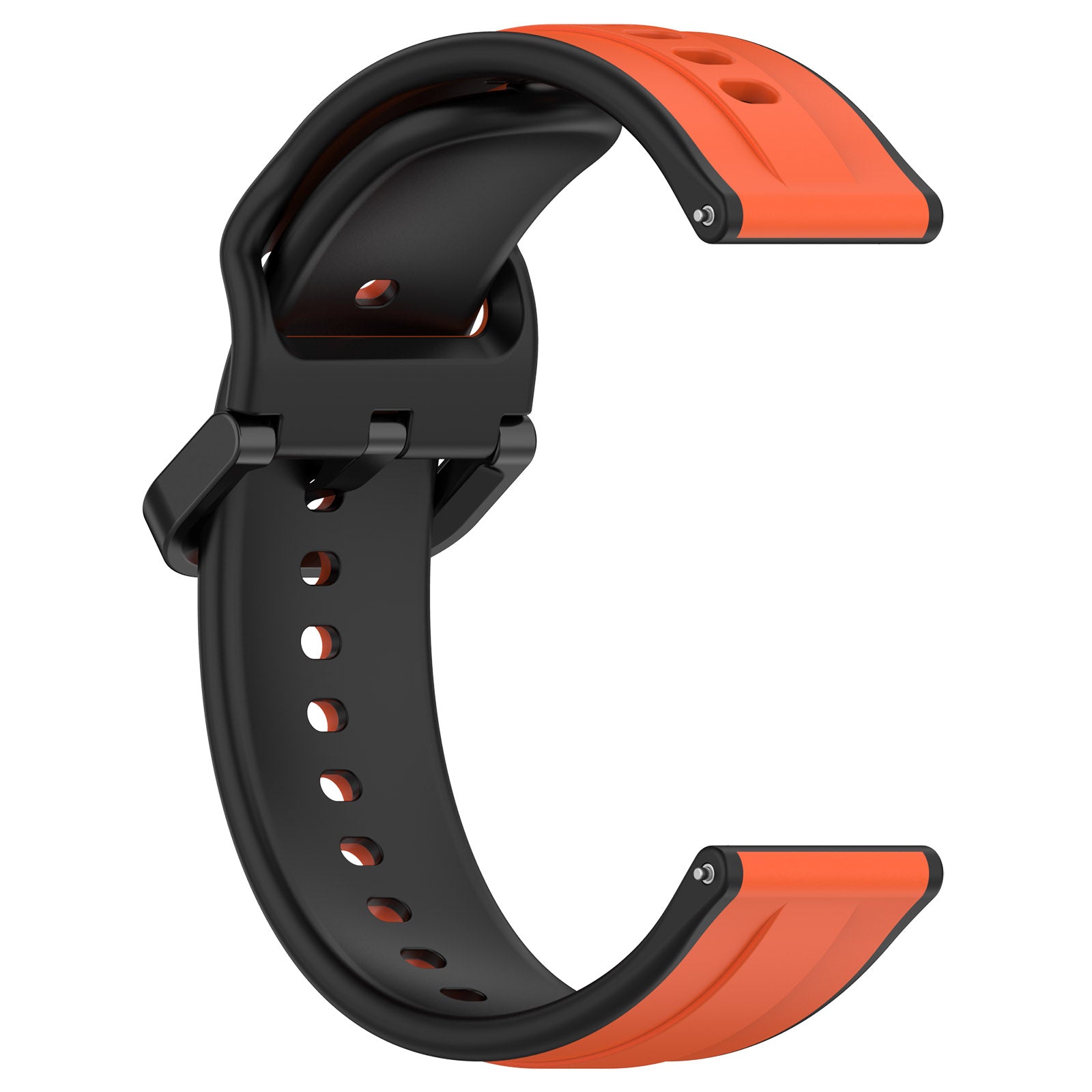 For Samsung Galaxy Watch3 41mm 45mm Huawei Watch 3 Soft Silicone Watch Band 22mm Dual Color Watch Strap Replacement For Samsung Galaxy Watch3 41mm 45mm Huawei Watch 3 Soft Silicone Watch Band 22mm Dual Color Watch Strap Replacement